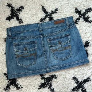 A&F denim mini skirt